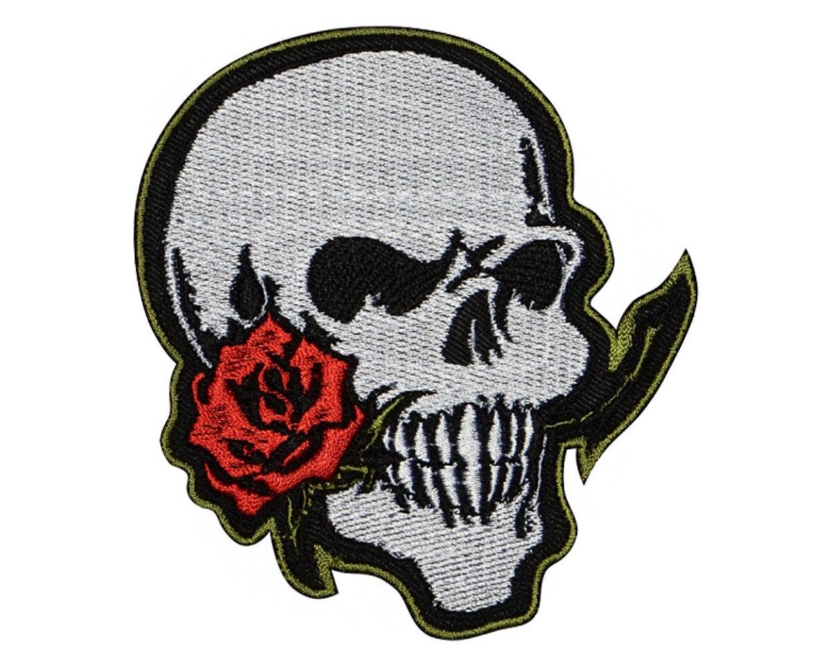 21112019- Skull and Rose patch