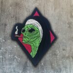 alien-nun-smoking-a-cigarette-patch-embroidered-ufo-iron-on-sticker
