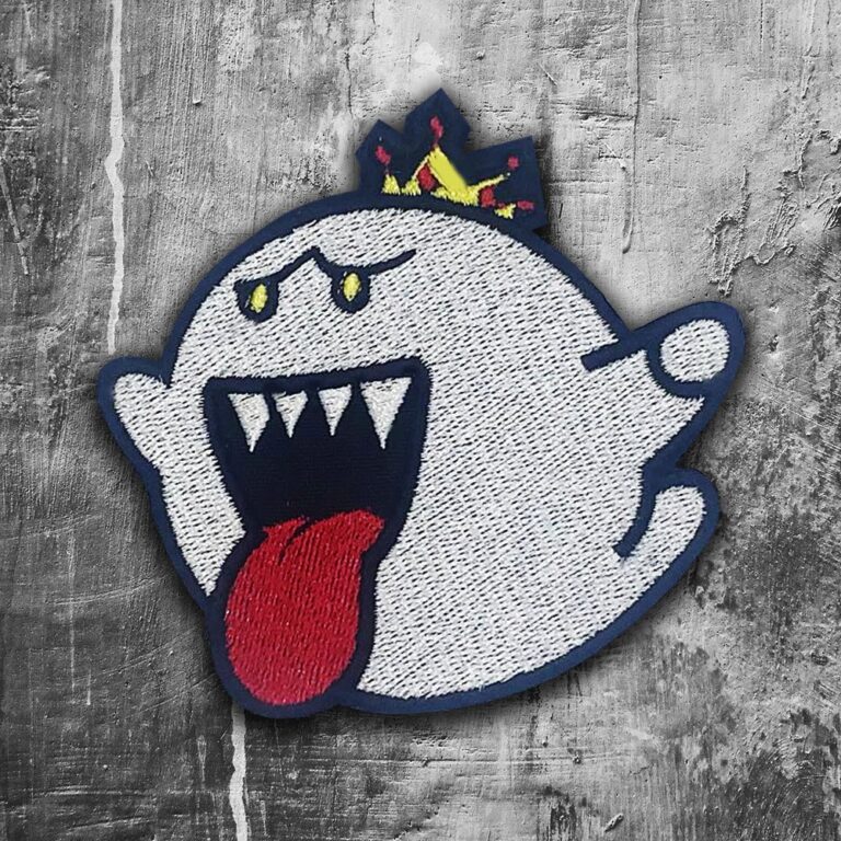 king-boo-embroidered-patch-super-mario-custom-iron-on-patch-halloween-gift-embroidery